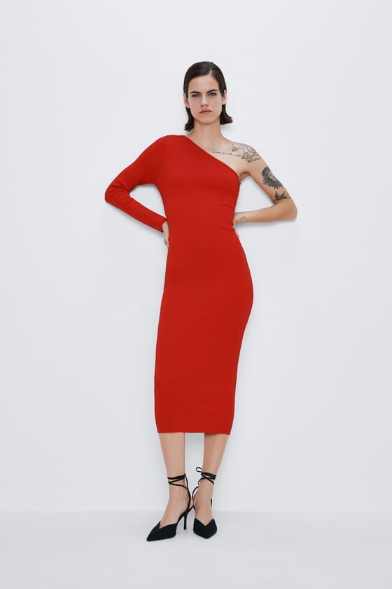 Zara Asymmetric Length Dress
