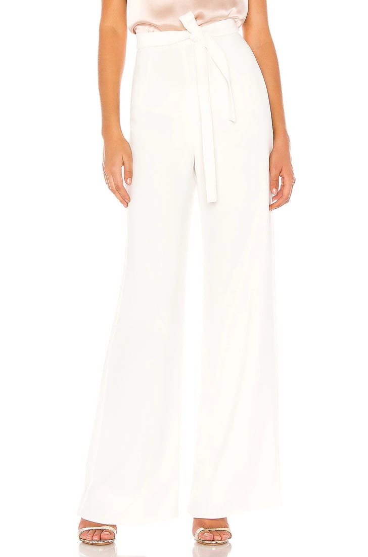 White Pants: Amanda Uprichard Ariya Pant | 11 Wedding Outfits For the ...