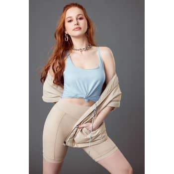 Fabletics x Madelaine Petsch Khloe Medium Impact Sports Bra and High-Waisted  PowerHold Legging, Madelaine Petsch's New Fabletics Collection Has Us  Ready For Spring