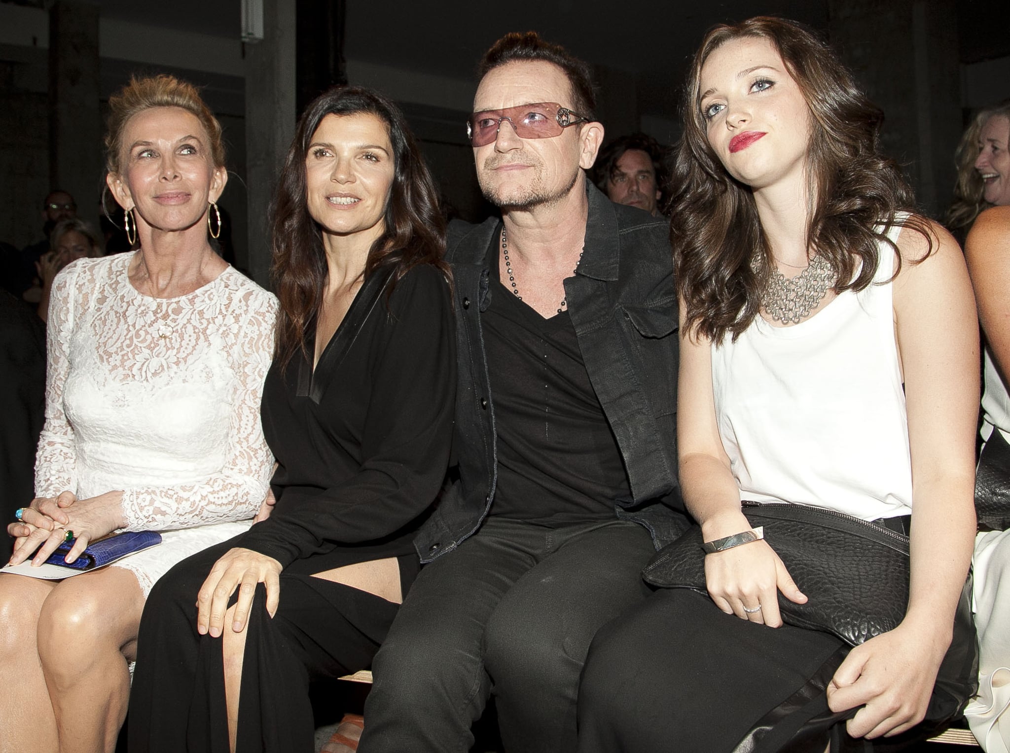 Bono Was Joined By His Wife Alison Hewson Daughter Eve And Friend Famous Front Row See All The Stars At New York Fashion Week Popsugar Celebrity Photo 78