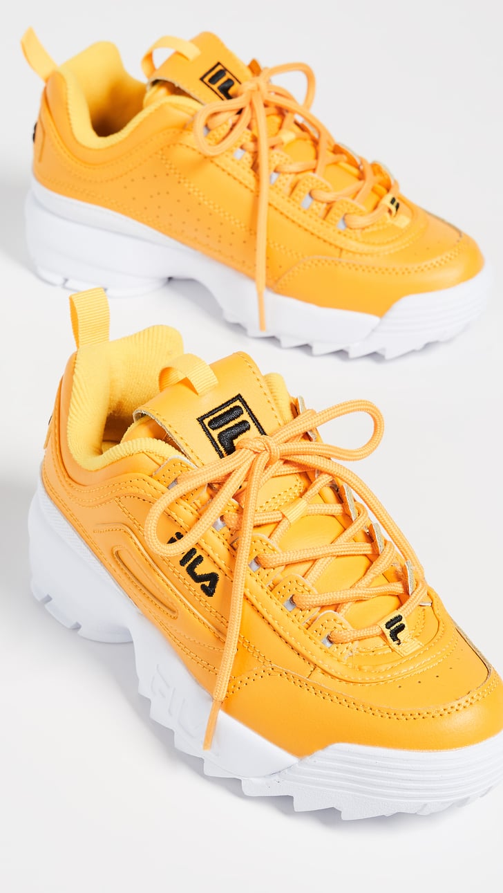 fila disruptor yellow
