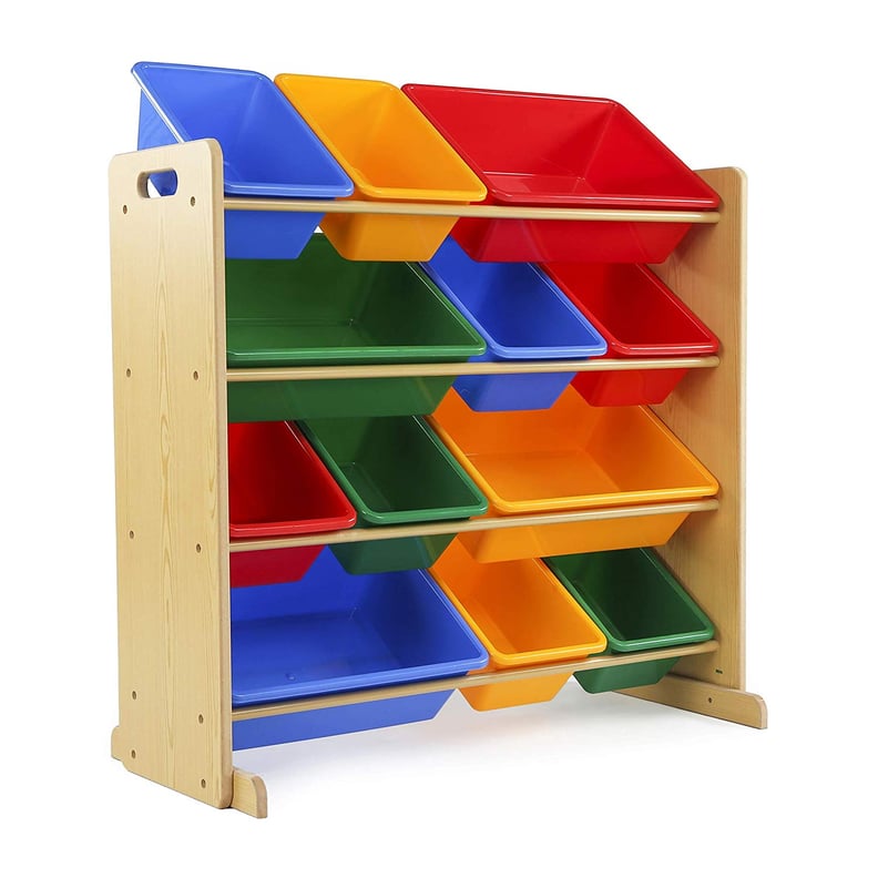 Tot Tutors Kids' Toy Storage Organiser with 12 Plastic Bins