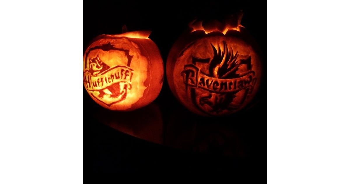 Hufflepuff and Ravenclaw | Harry Potter Pumpkin Ideas | POPSUGAR Tech ...