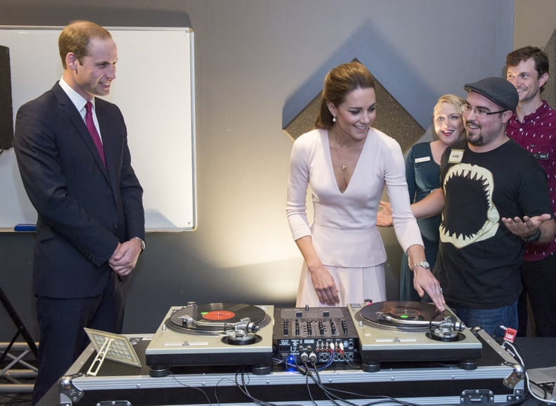 And Kate tried her hand at deejaying.