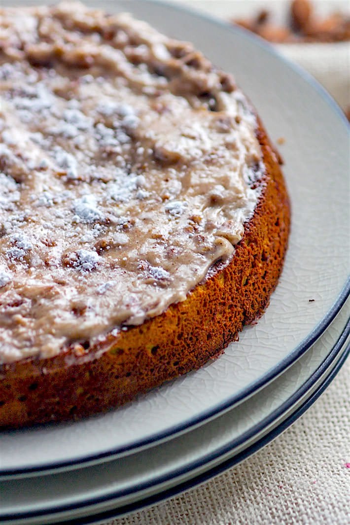 White Chocolate Spiced Almond Cake