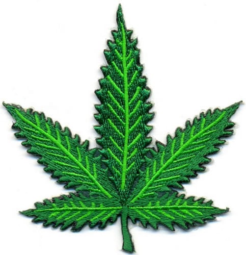 Pot Leaf Jacket Patch