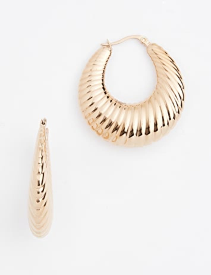 For Everyday Glamour: Shashi Sadie Hoop Earrings