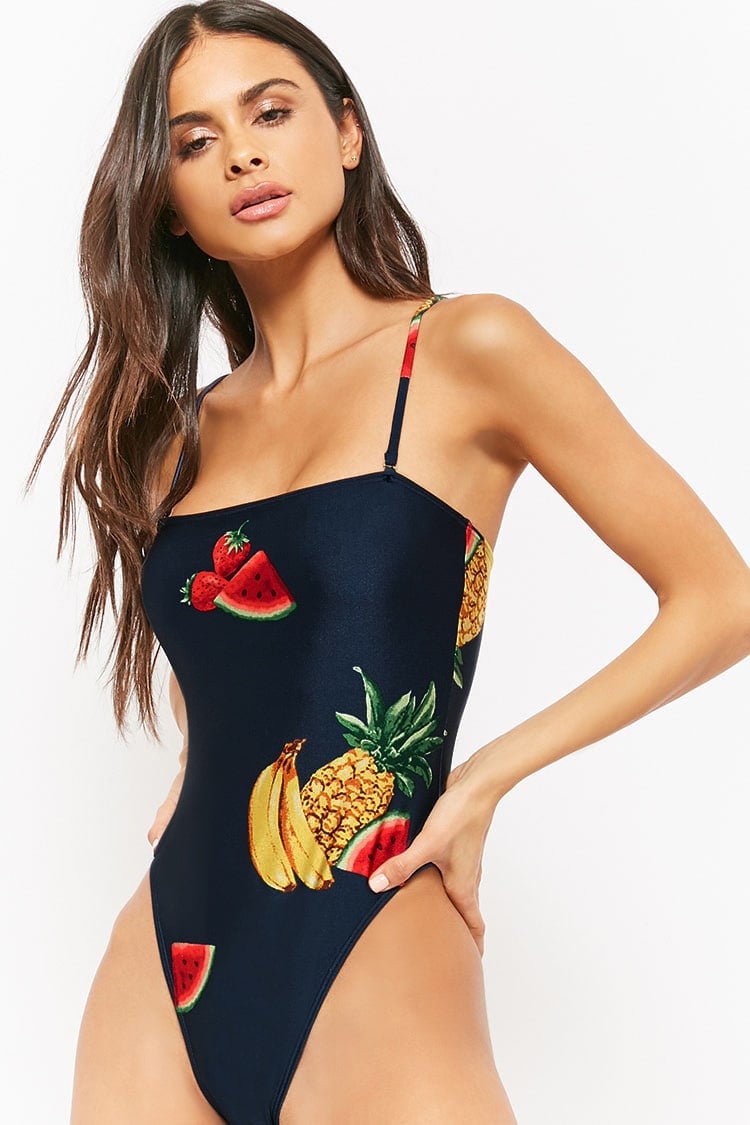 Foreve r21 Fruit Print One-Piece Swimsuit​