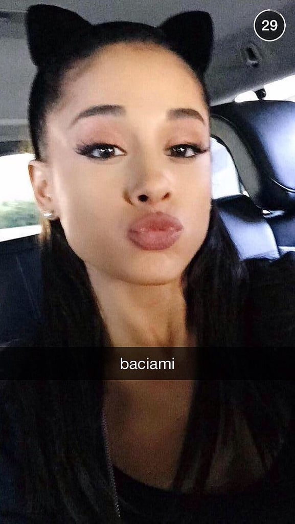 Ariana Grande | Most Popular Celebrities on Snapchat | POPSUGAR ...