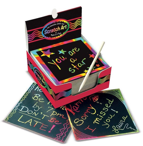 For 4-Year-Olds: Scratch Art Box of Mini Notes