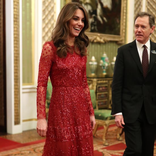 Kate Middleton Wears Red Needle & Thread Dress 2020