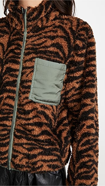 Plush Tiger Fleece Jacket