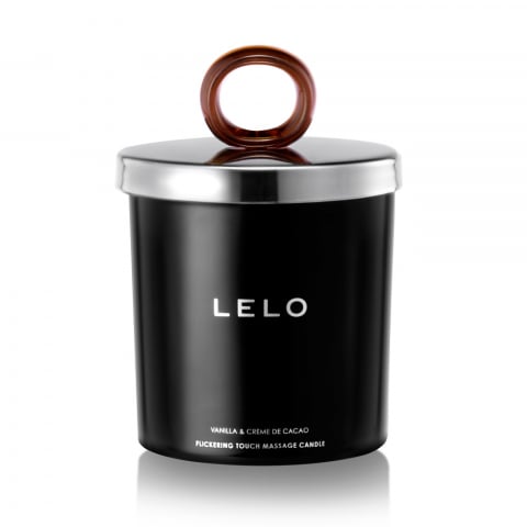 Lelo's Flickering Touch Massage Candle in Vanilla & Crème de Cacáo