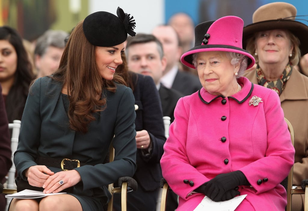 Kate Smiling at Queen Elizabeth 2012