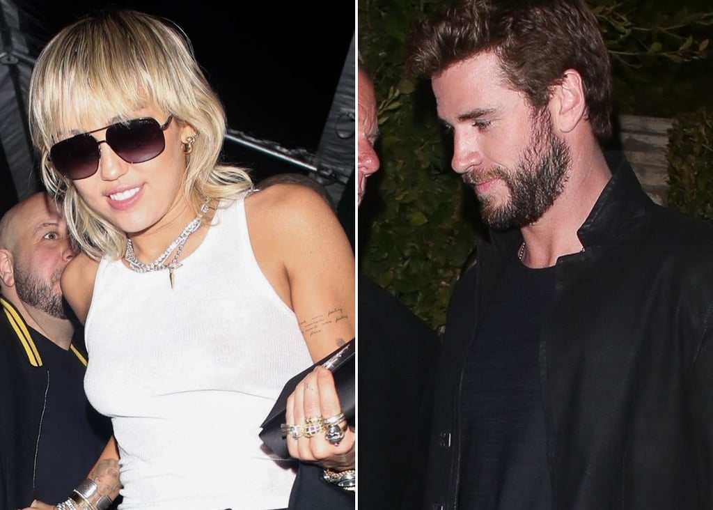 Miley Cyrus and Liam Hemsworth Attend Same Oscars Preparty