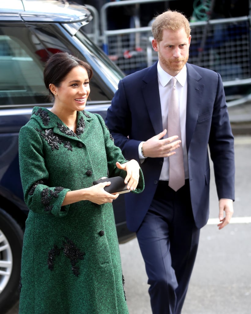 Meghan Markle Green Erdem Coat March 2019