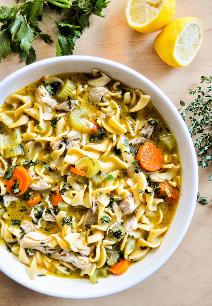 Serve the Instant Pot Chicken Noodle Soup — and Enjoy!
