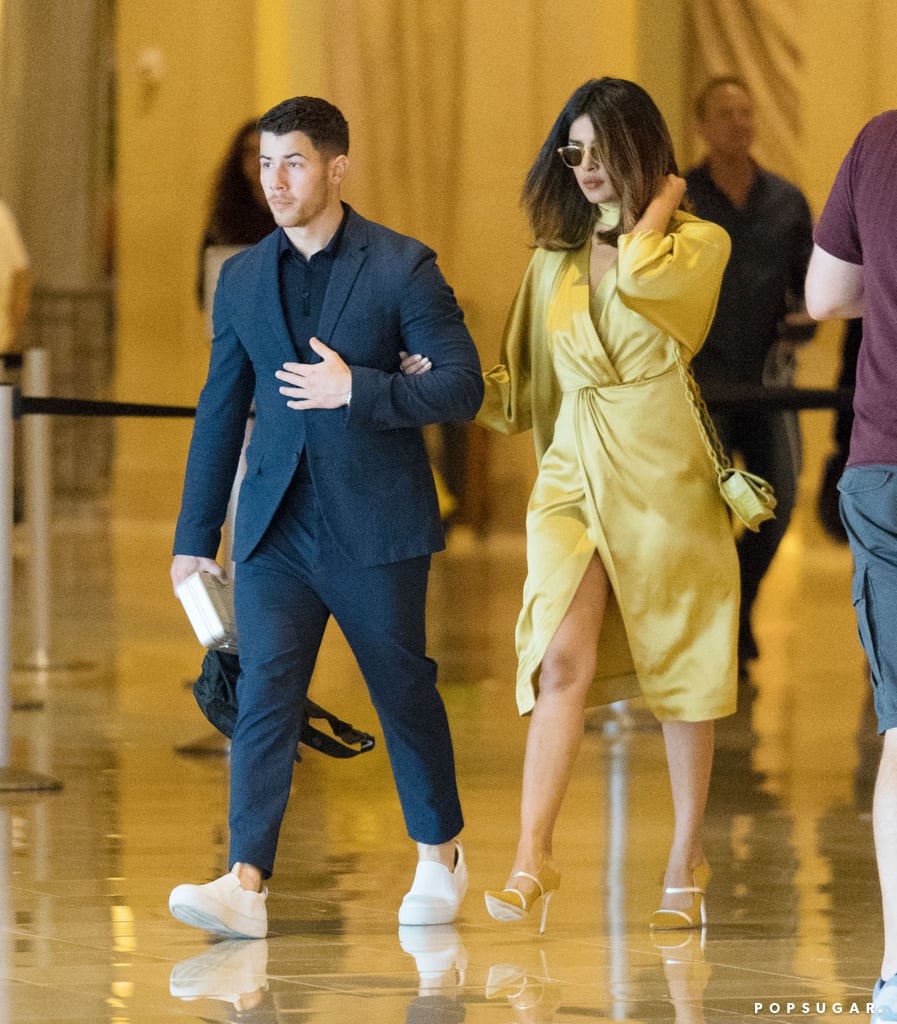 Nick Jonas and Priyanka Chopra at a Wedding June 2018