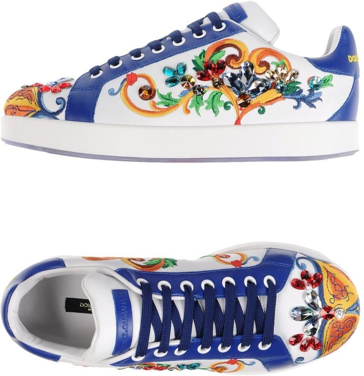 Whoa! These Dolce & Sneakers ($1,363, originally | 24 Embroidered Sneakers Your Spring Wardrobe Is Begging For | POPSUGAR Fashion Photo 12