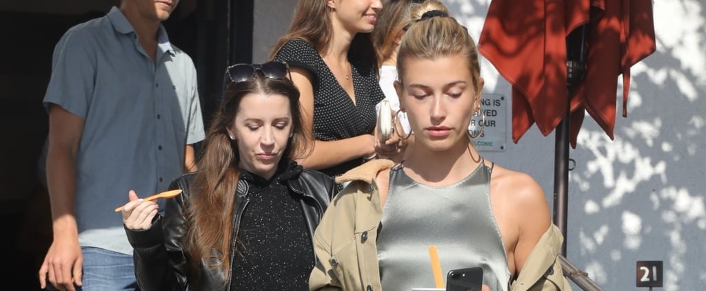 What Do You Wear For Froyo With Your Mother-in-Law? Hailey Baldwin Says a Slip Dress
