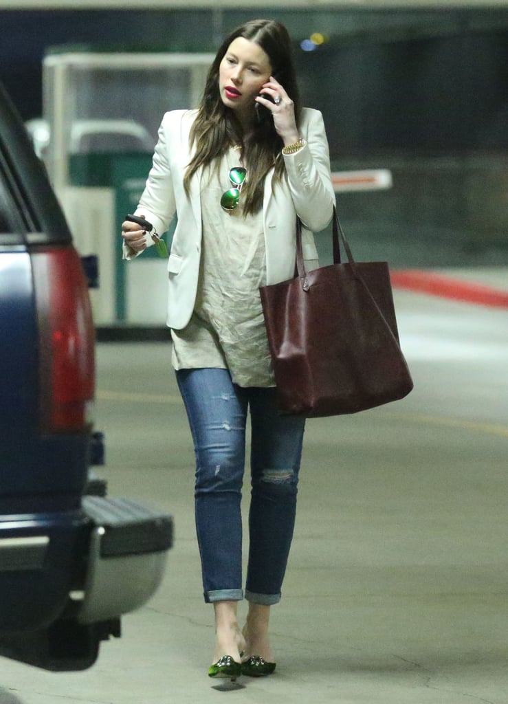 Pregnant Jessica Biel Leaving an Event in LA | Pictures