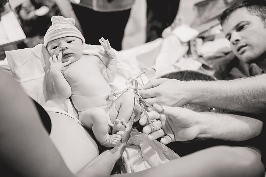 Black and White Photos of a Home Birth