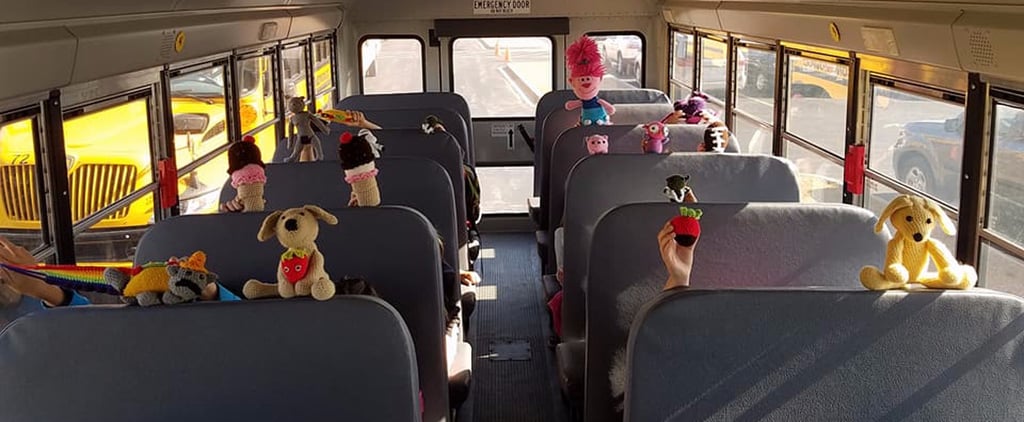 Bus Driver Crochets Toys For Her Students