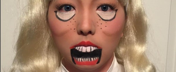 Ventriloquist Halloween Makeup Instagram Trend