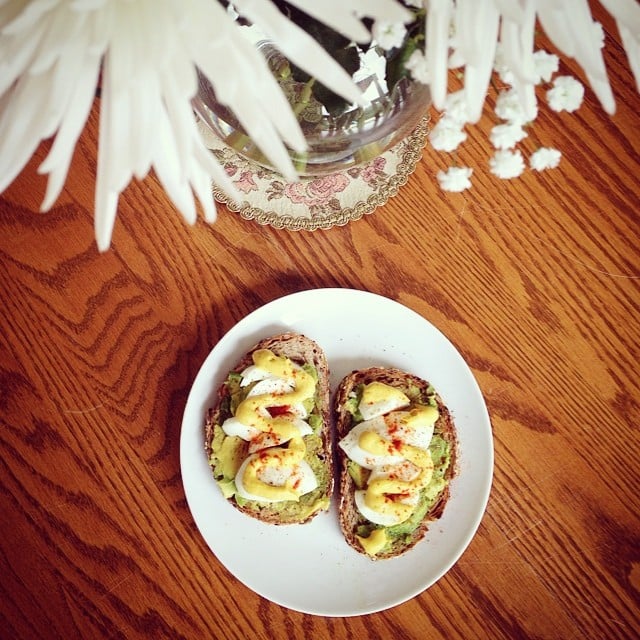 Spice your avocado up by adding paprika and mustard. 
Source: Instagram user melygoose