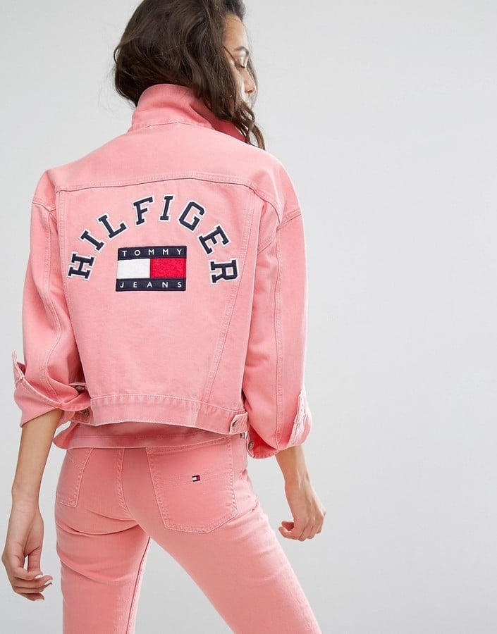 pink tommy jacket