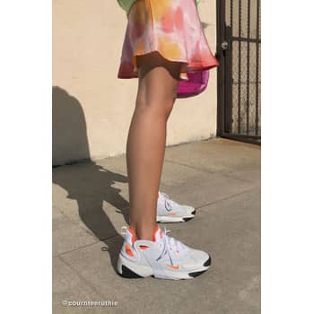 Adidas Womens 7 Falcon White Pink Y2K 90s Kylie Jenner Sneakers