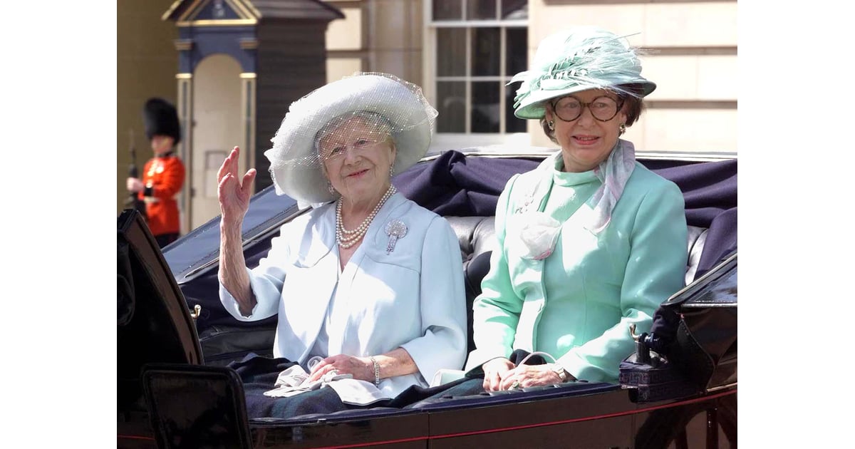 Pictured Queen Elizabeth The Queen Mother And Princess Margaret
