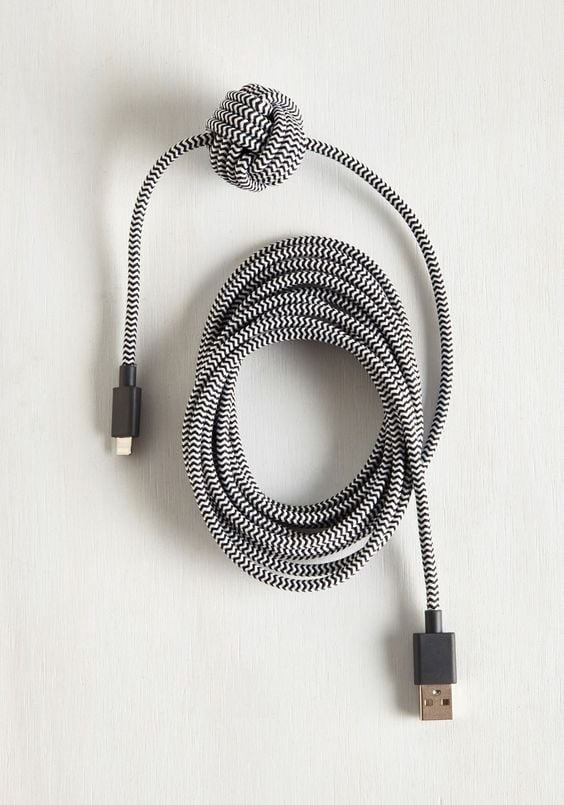 Knot Your Average Charging Cable in Stripes