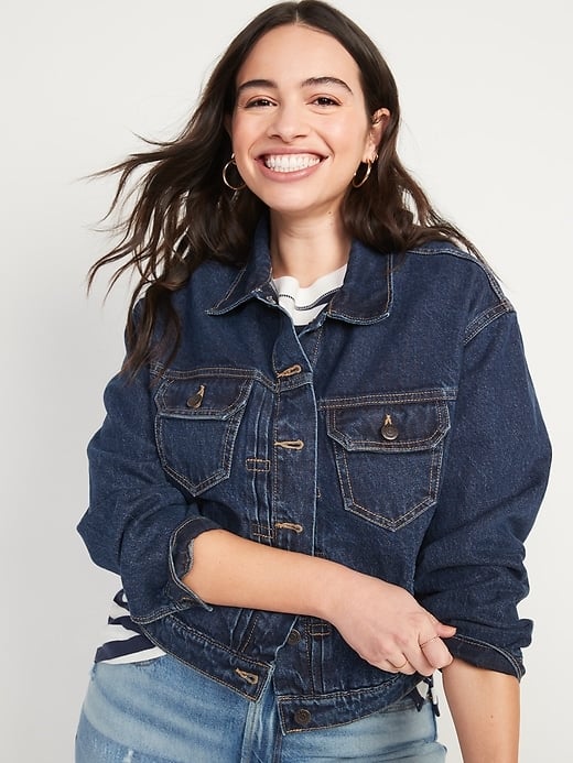 Old Navy Long-Sleeve Cropped Jean Jacket