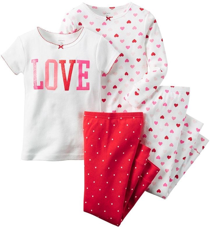 "Love" Pajama Set Kids' Valentine's Day Pajamas POPSUGAR Family Photo 2