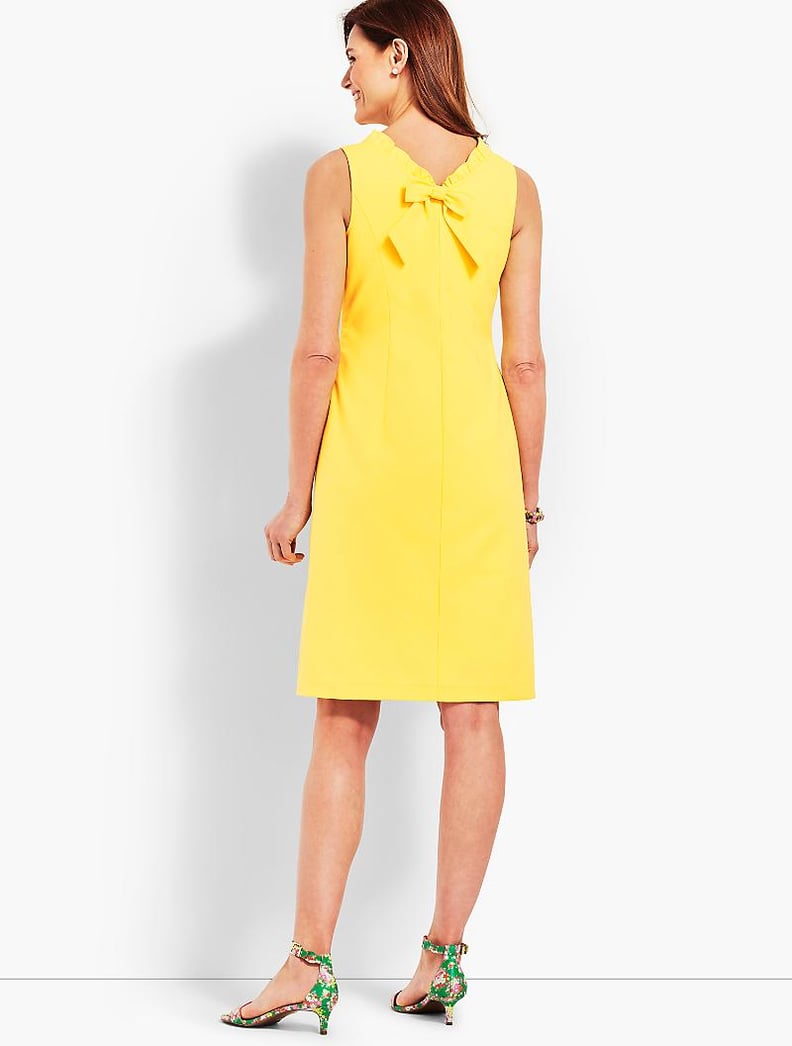 Talbots Ruffle-Neck Shift Dress