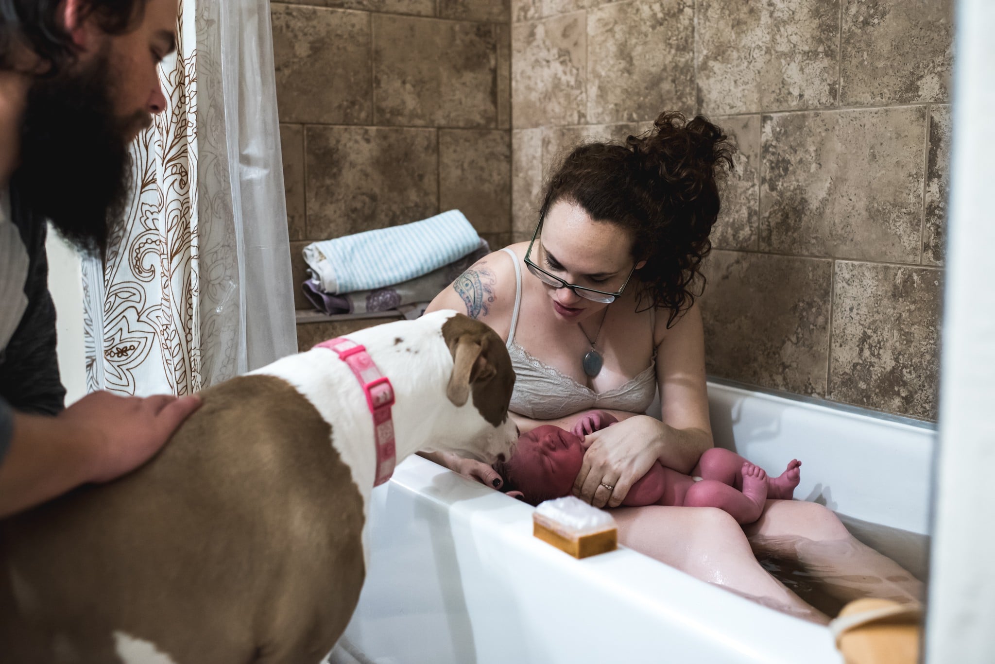 mom having a baby at home