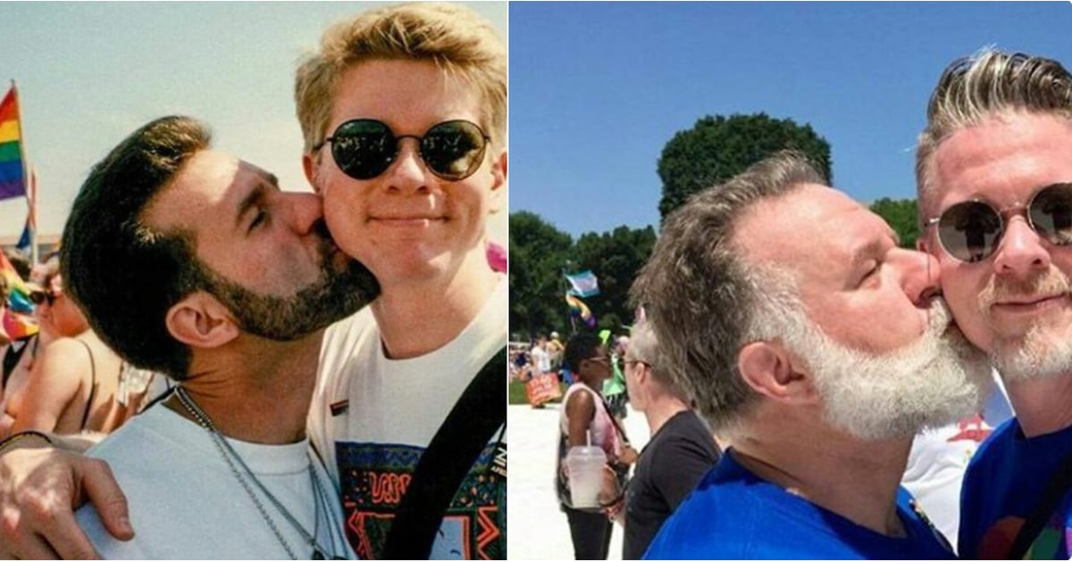 Gay Couple Re Creates Pride March Selfie Popsugar Love And Sex