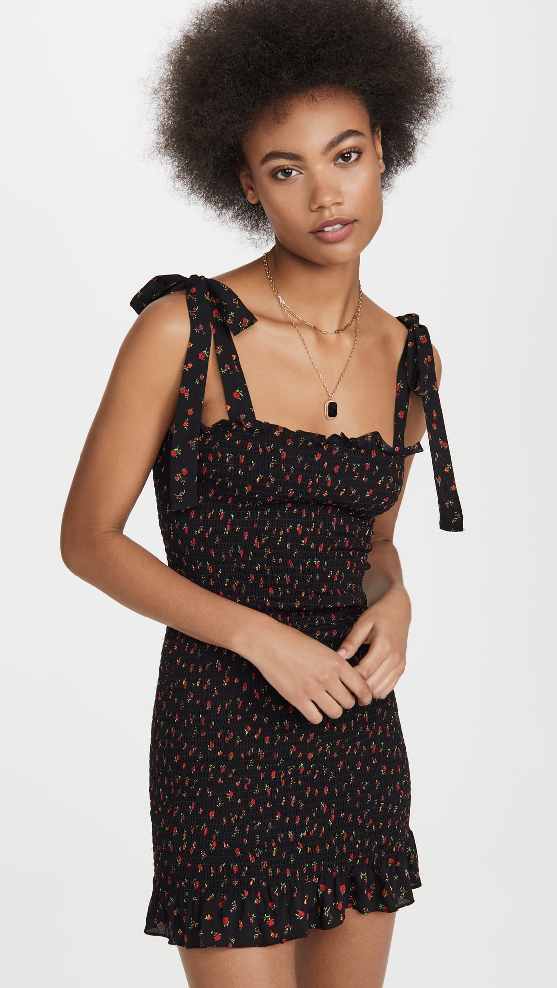 free people bella smocked slip