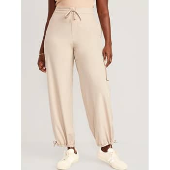 High-Waisted StretchTech Wide-Leg Pants