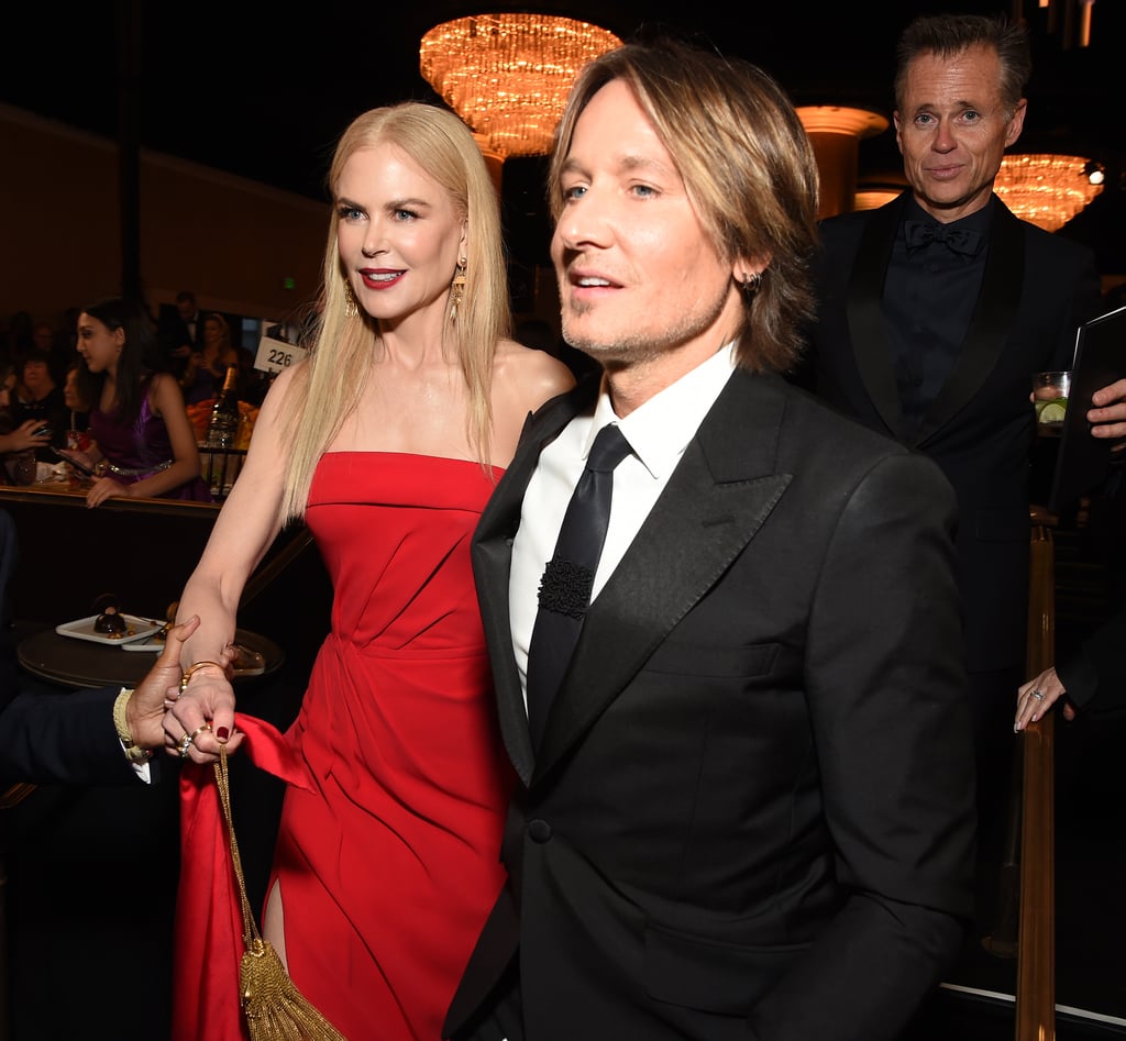 Nicole Kidman and Keith Urban at the 2020 Golden Globes