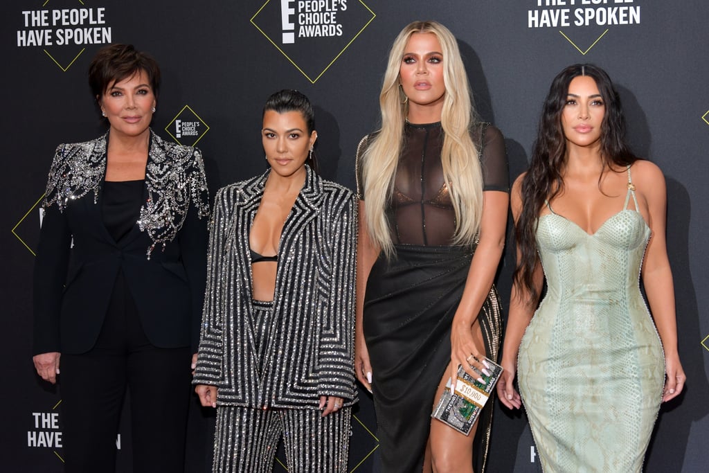 Kim Kardashian in Versace at the 2019 People's Choice Awards