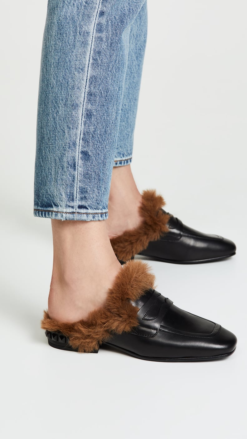 Rebecca minkoff fur mules online