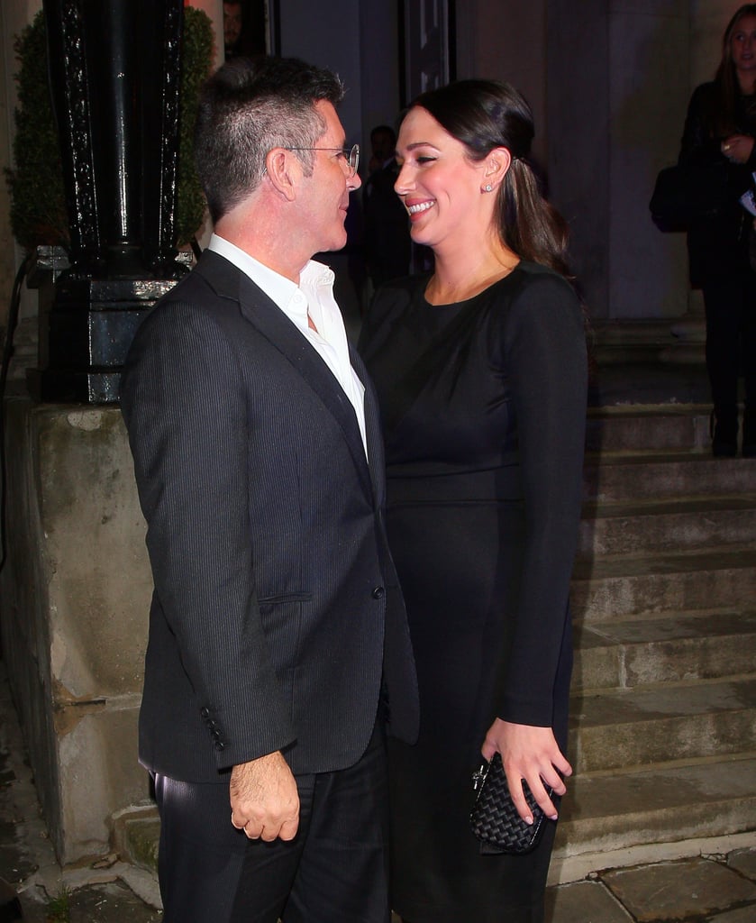 Simon Cowell and Lauren Silverman's First Postbaby Event PDA