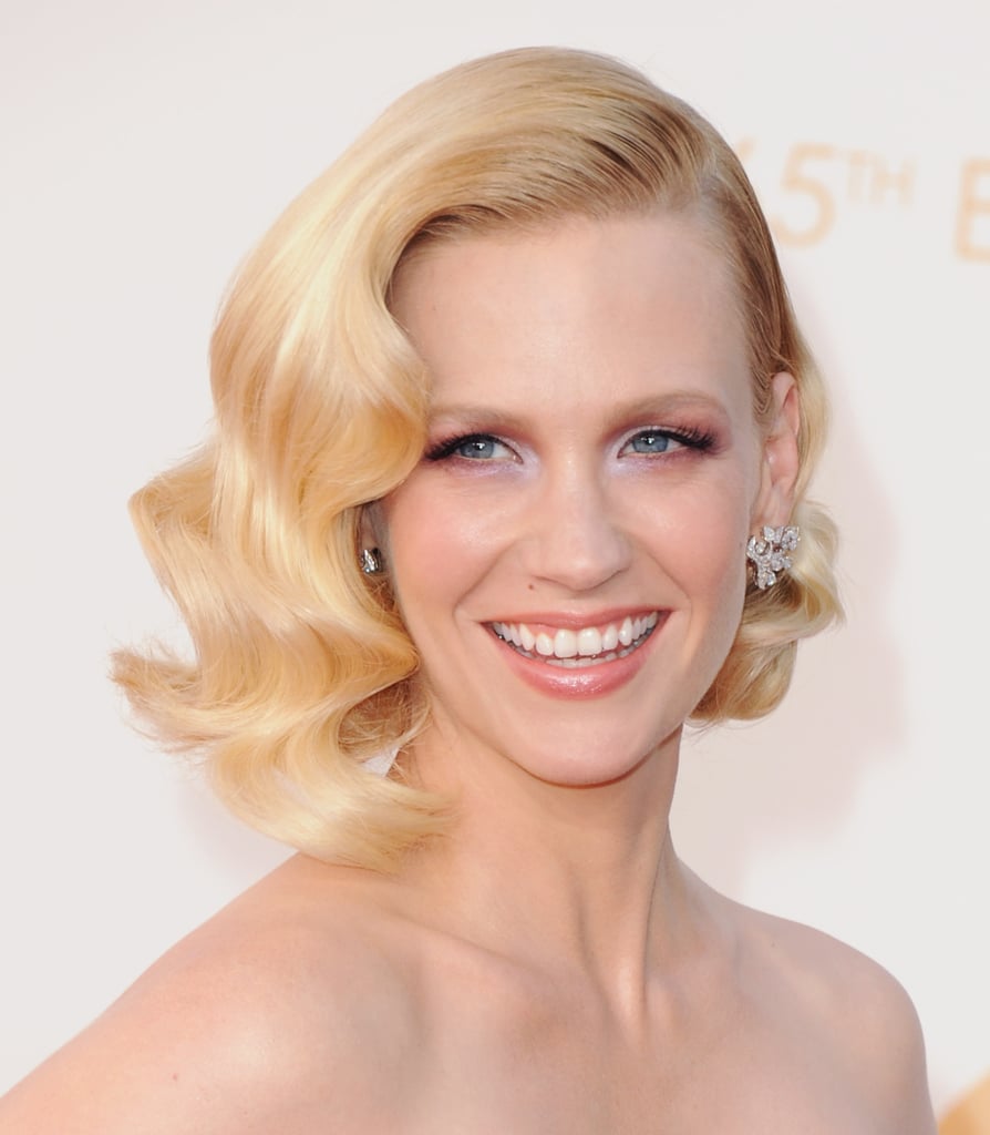 Her role on Mad Men has afforded January the opportunity to try out a bevy of vintage hairstyles, but these brushed-out, glossy waves at the Emmy Awards were both modern and classic, making them instant winners in our books.