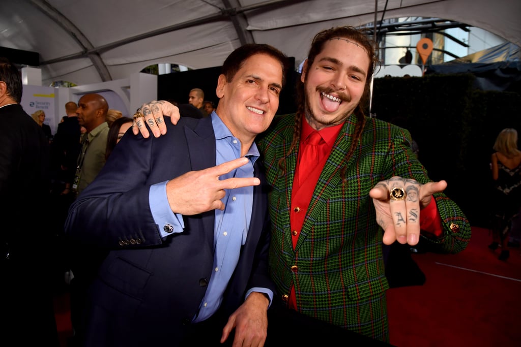 Pictured: Mark Cuban and Post Malone