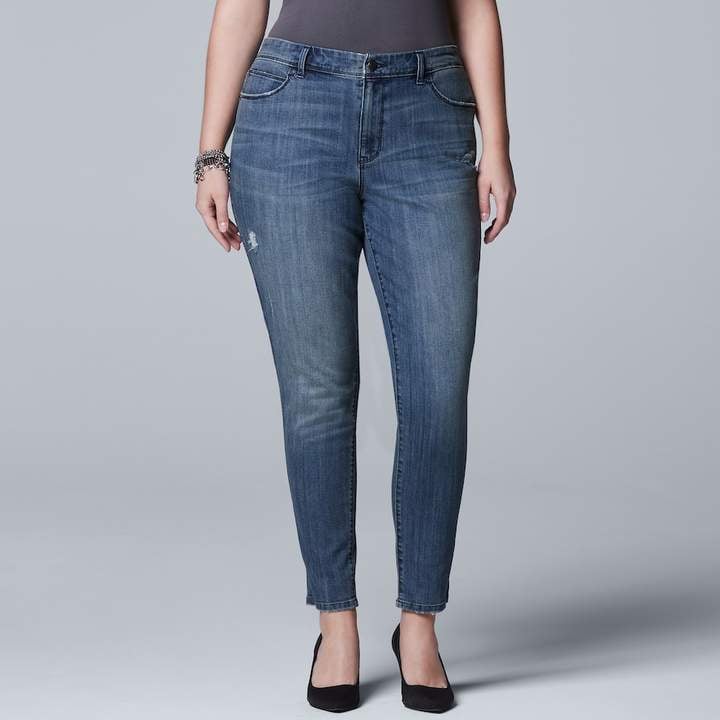 Simply Vera Wang Plus Size Skinny Jeans, Calling All Tall Girls! We Found  9 Jeans That Will Finally Fit You Just Right