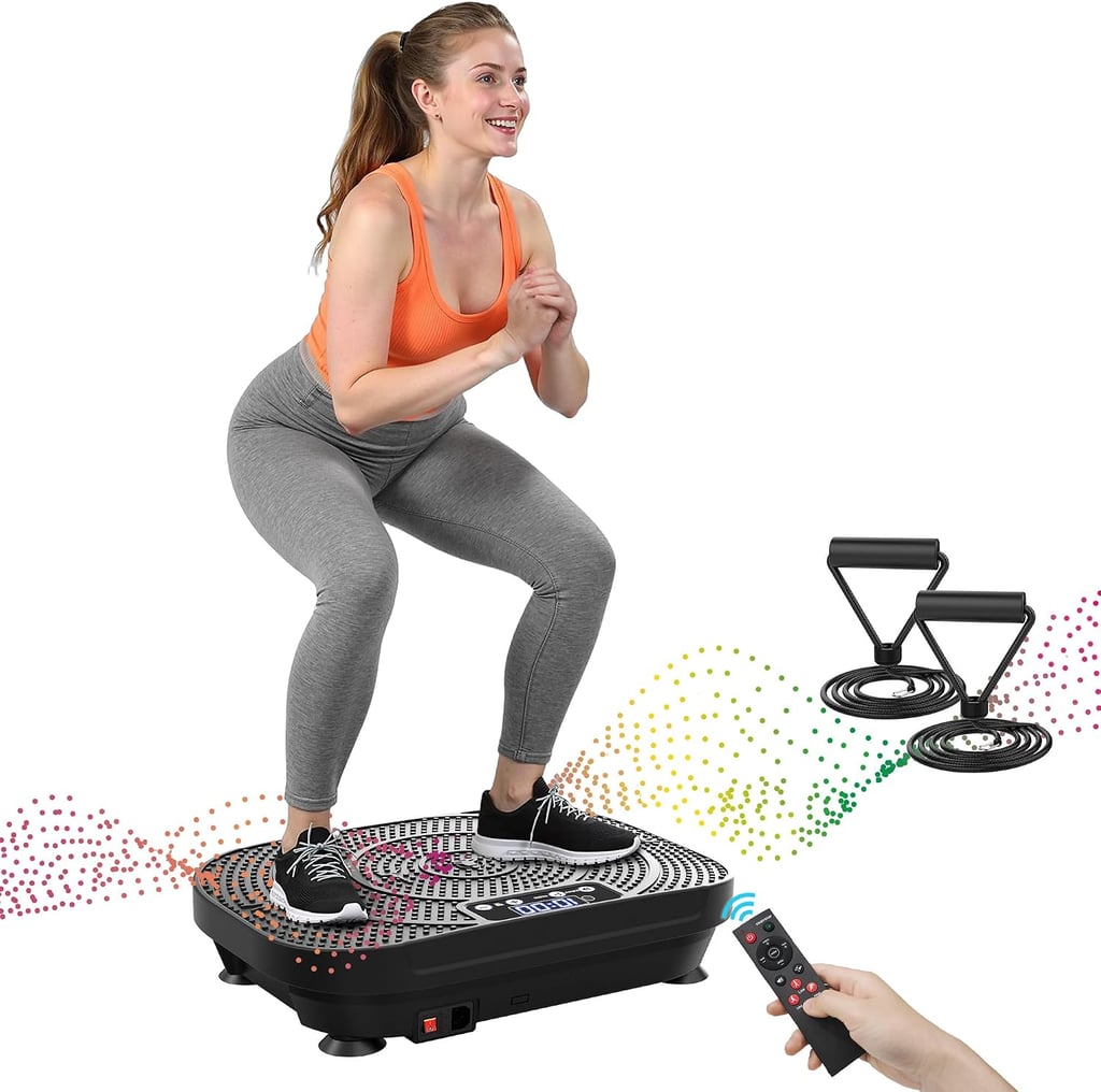 AXV Vibration Plate ($60, originally $100)
Arguably one of this year's biggest wellness trends, the vibration plate is designed to ease muscles, increase blood flow, and aid your lymphatic system. This machine comes with two resistance bands for you to maximize movement and workouts while standing on the surface.