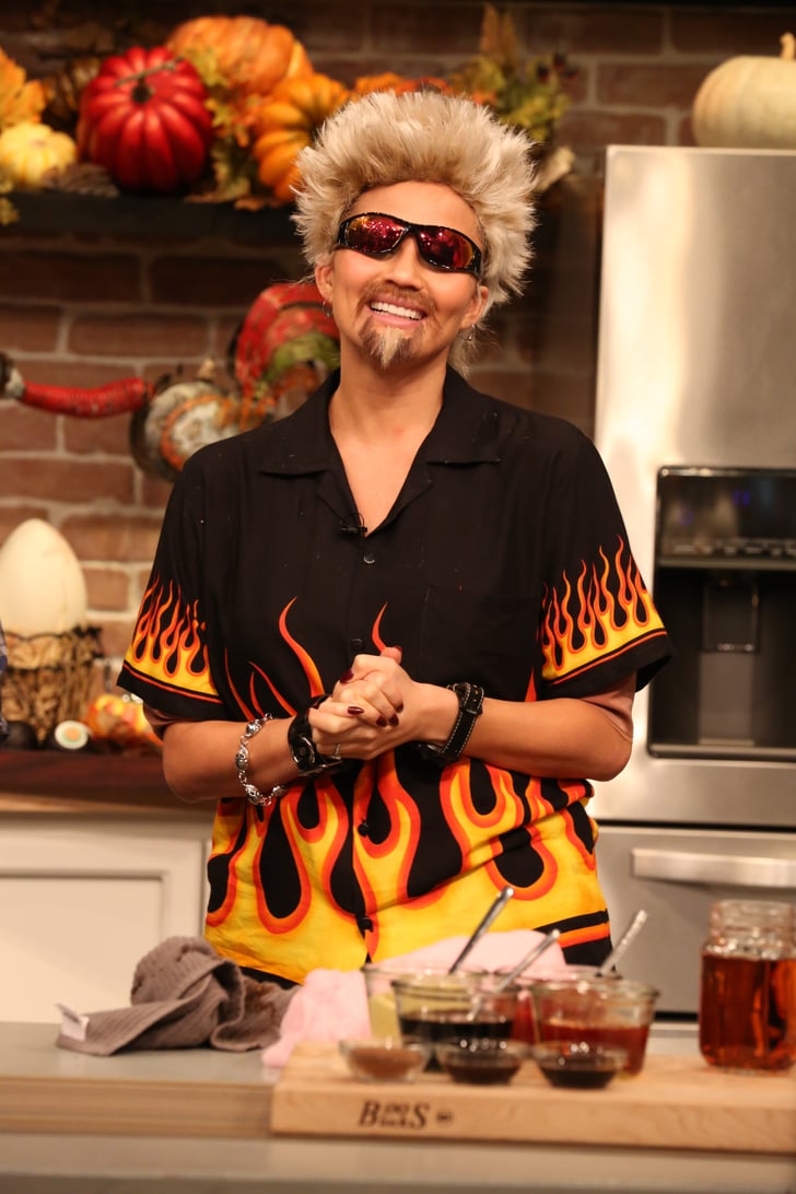 Chrissy Teigen Dressed As Guy Fieri For Halloween 2015 Popsugar Celebrity