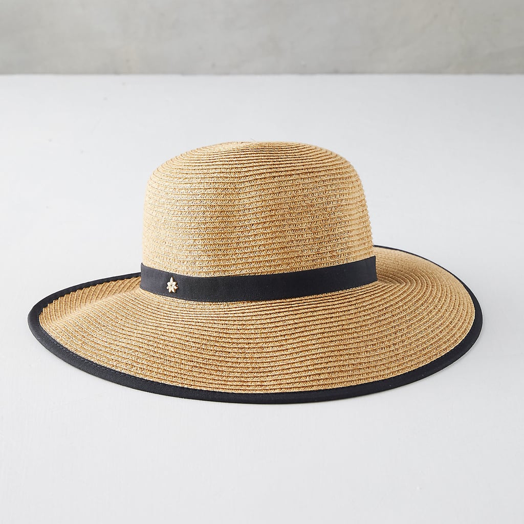 Ribbon Trim Straw Sun Hat